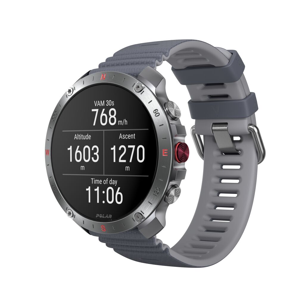 Polar Grit X2 Pro Premium Outdoor Smart Watch - Stone Grey - S/L