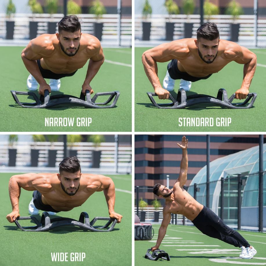 Bosu Helm / Push-Up Bar - Zwart