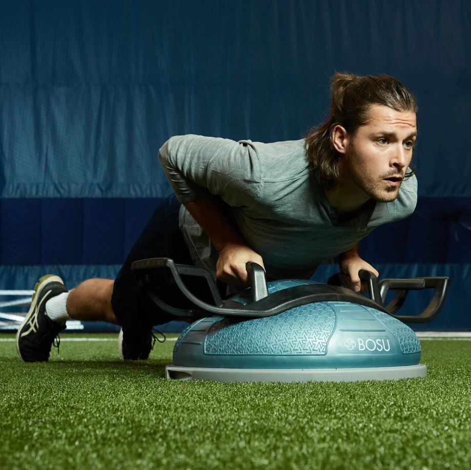 Bosu Helm / Push-Up Bar - Zwart