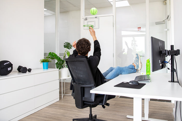 VirtuFit Pro Mini Basketbalbord met 2 Ballen en Pomp - Glow In the Dark
