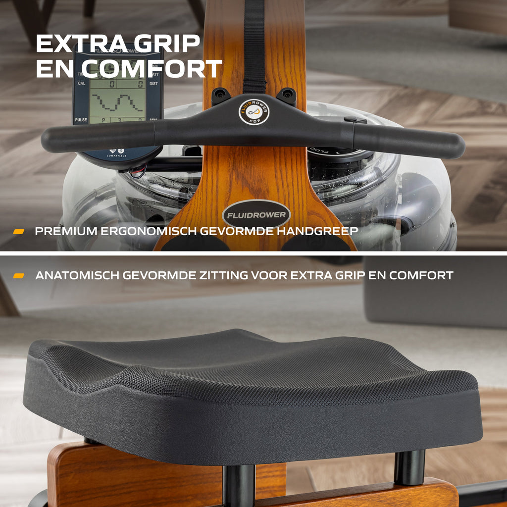 Fluid Rower Viking Pro - Donker Eiken