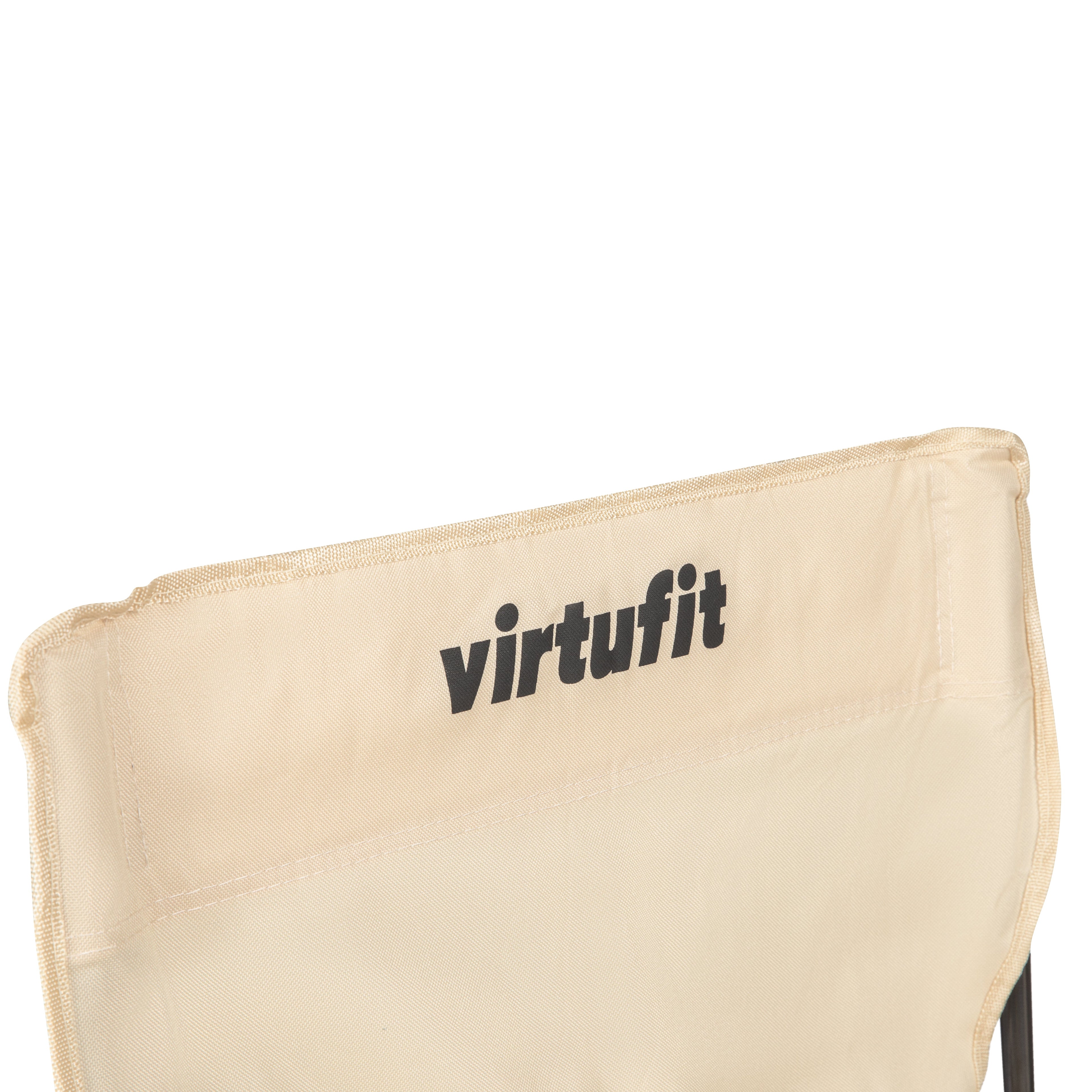VirtuFit Opvouwbare Camping Stoel - Strandstoel - Beige