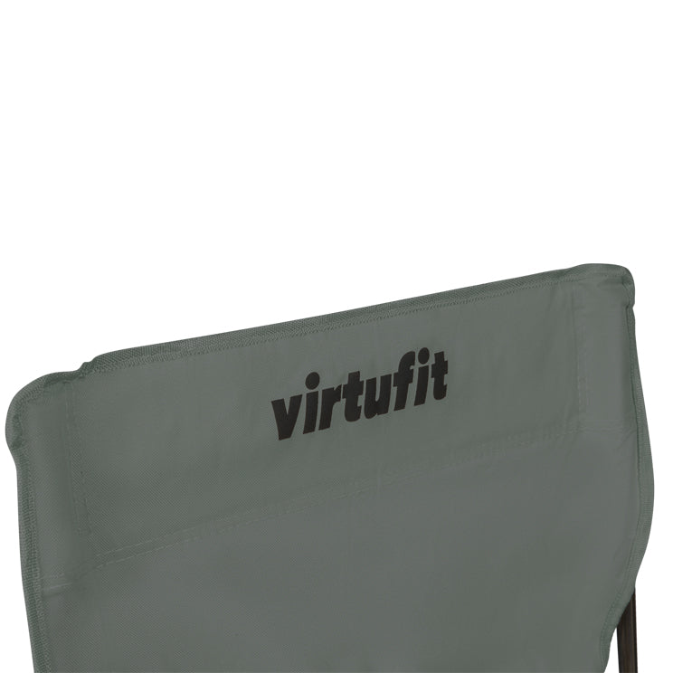 VirtuFit Opvouwbare Camping Stoel - Strandstoel - Grijs