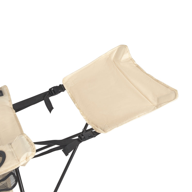 VirtuFit Campingstoel opvouwbaar met voetsteun - Strandstoel  - Beige