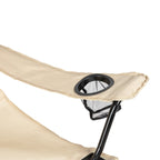 VirtuFit Campingstoel opvouwbaar met voetsteun - Strandstoel  - Beige