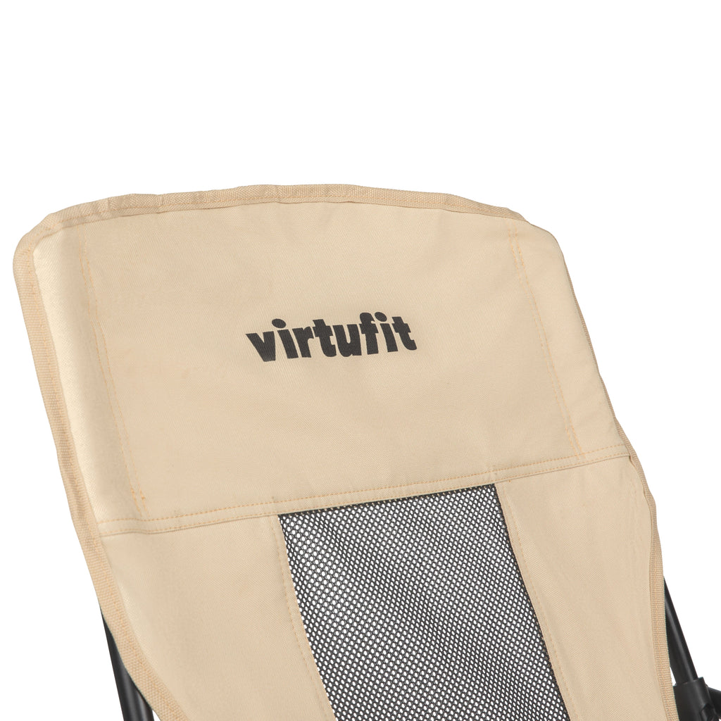 VirtuFit Strandstoel opvouwbaar - Campingstoel - Beige