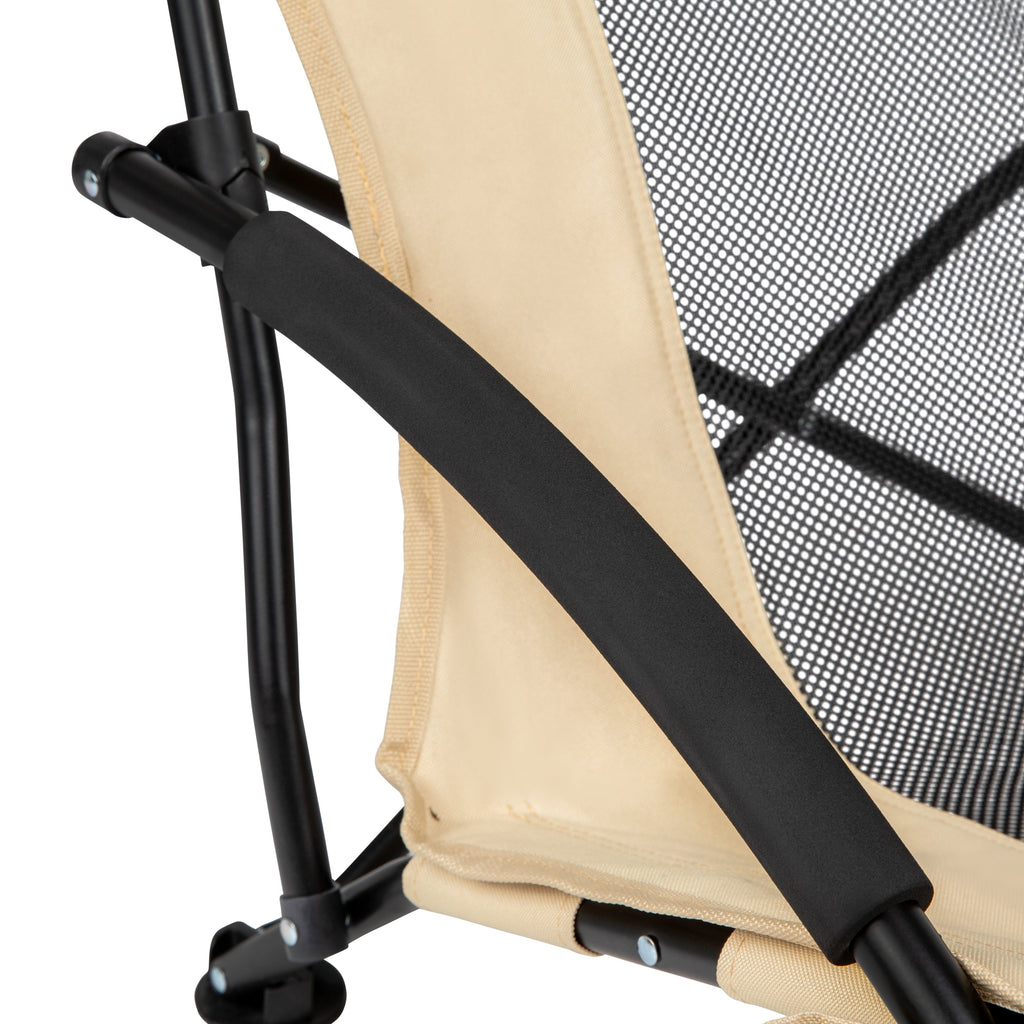 VirtuFit Strandstoel opvouwbaar - Campingstoel - Beige