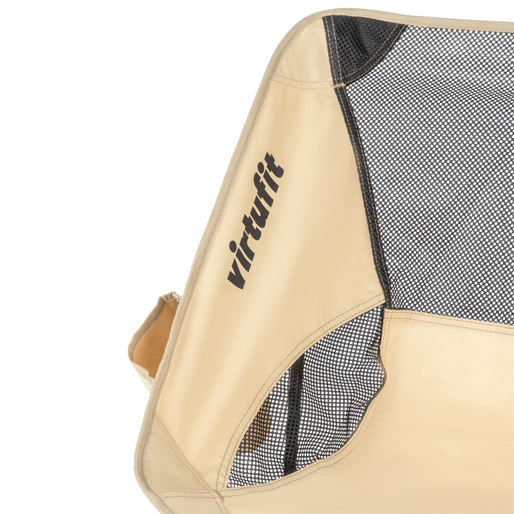 VirtuFit Camping Stoel Compact - Strandstoel - Opvouwbaar - Beige
