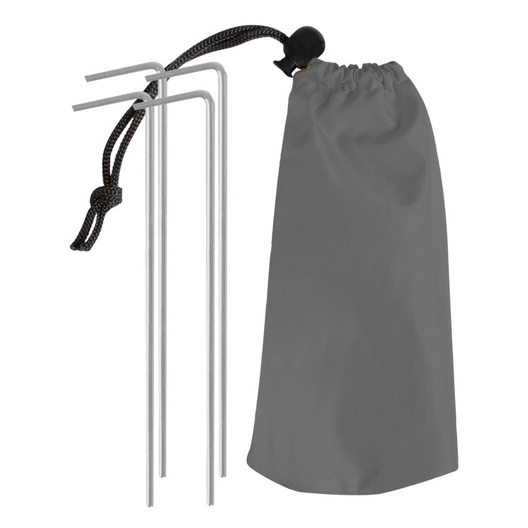 VirtuFit Strandparasol Premium - Windscherm - Strandtent - 200 cm - Grijs