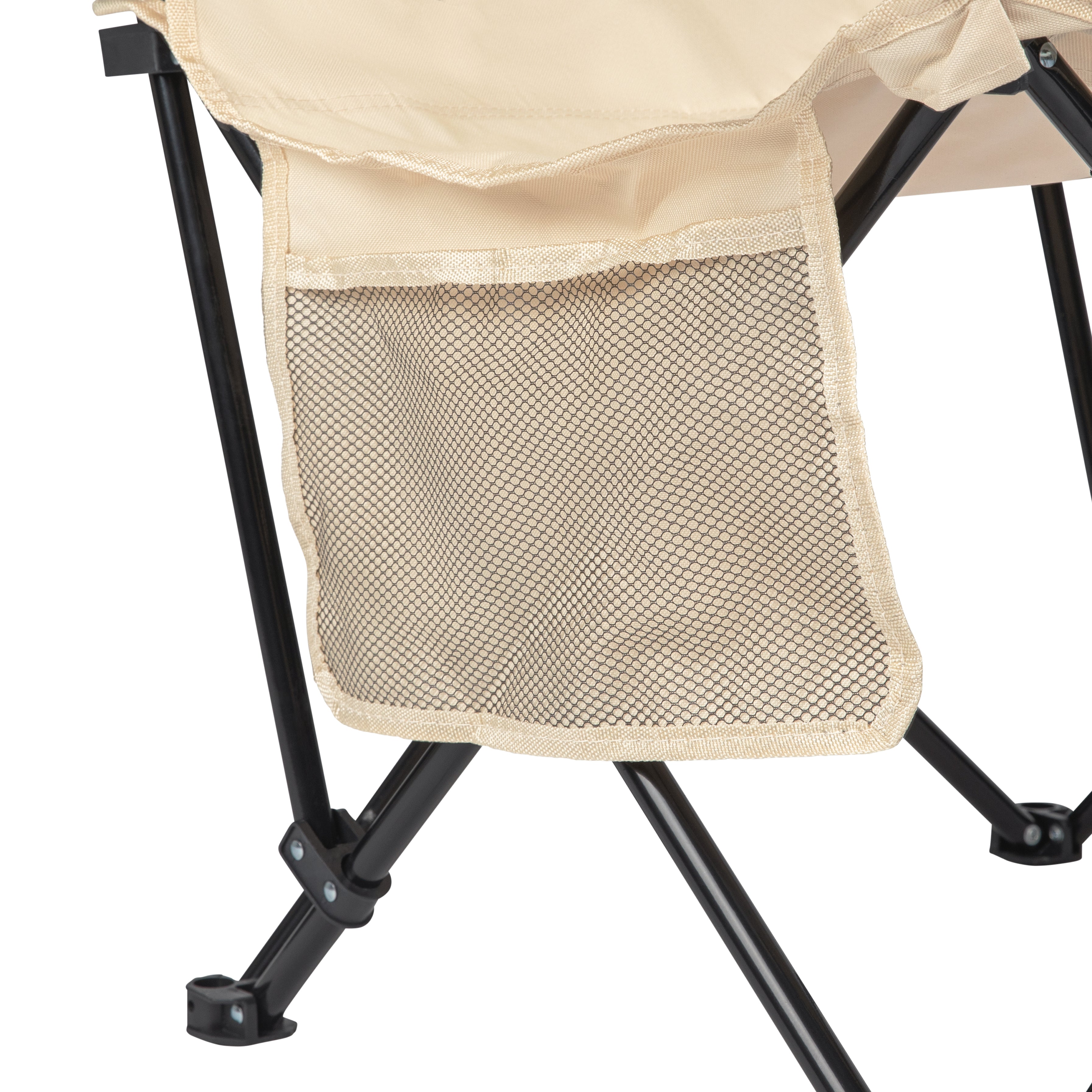 VirtuFit Opvouwbare Camping Stoel - Strandstoel - Beige