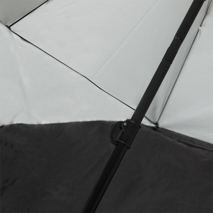 VirtuFit Strandparasol - Windscherm - Strandtent - 160 cm - Grijs