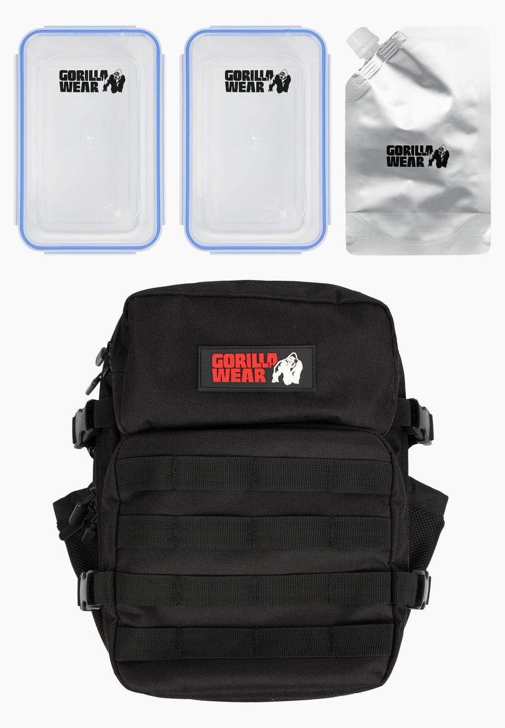 Gorilla Wear Clyde Meal Prep Rugzak - Sporttas - Zwart