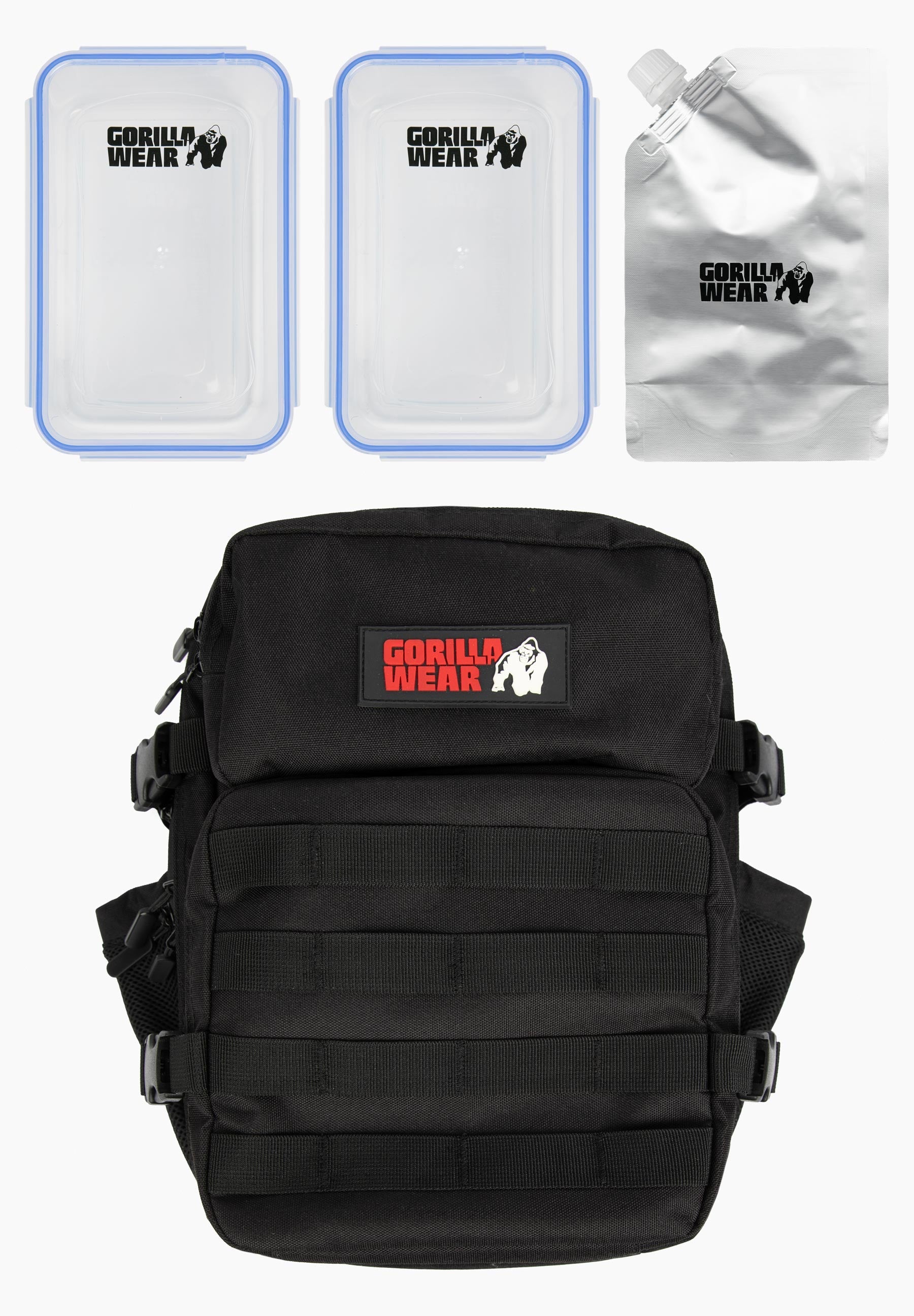 Gorilla Wear Clyde Meal Prep Rugzak - Sporttas - Zwart