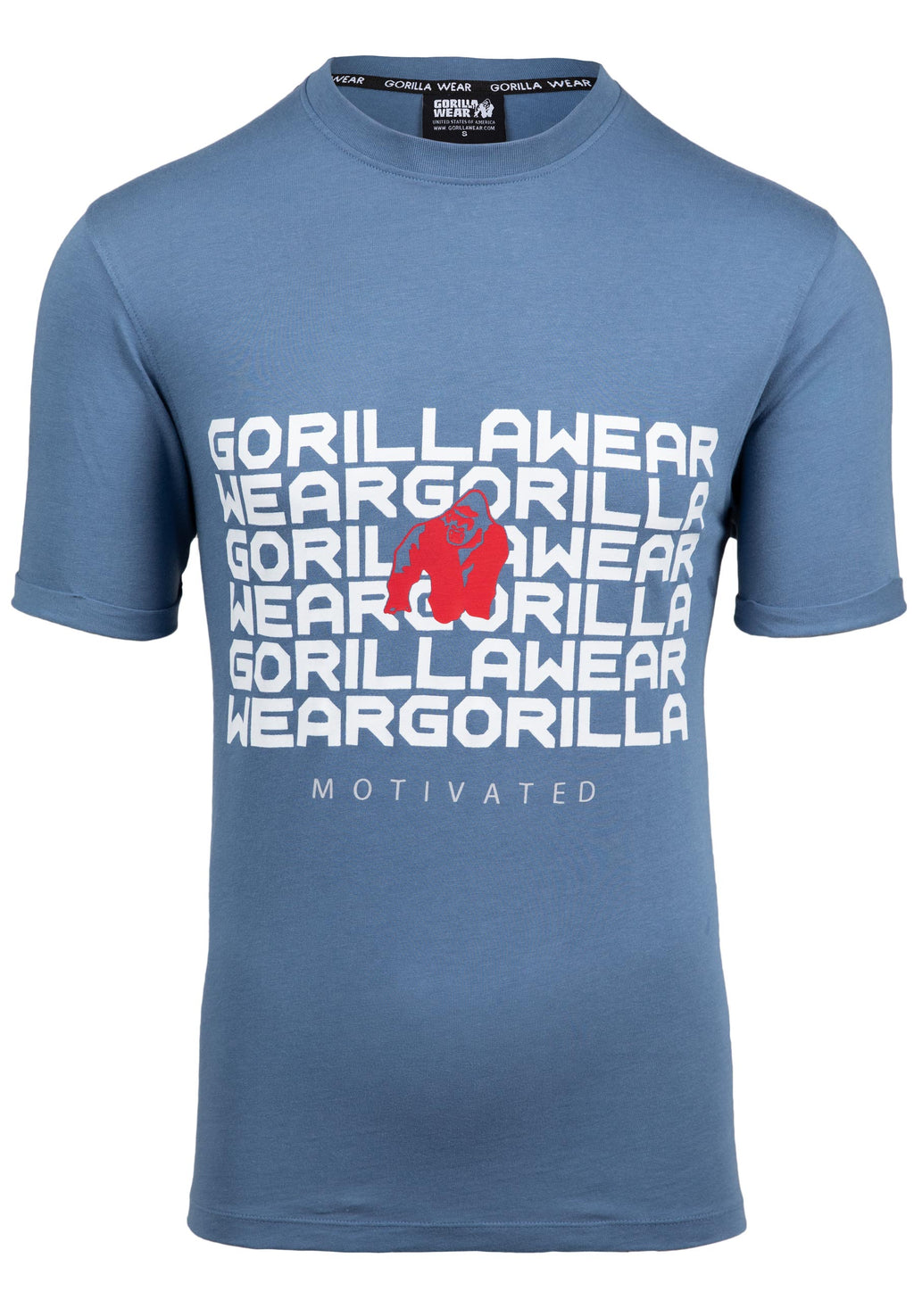Gorilla Wear Bradley T-shirt - Coronet Blauw