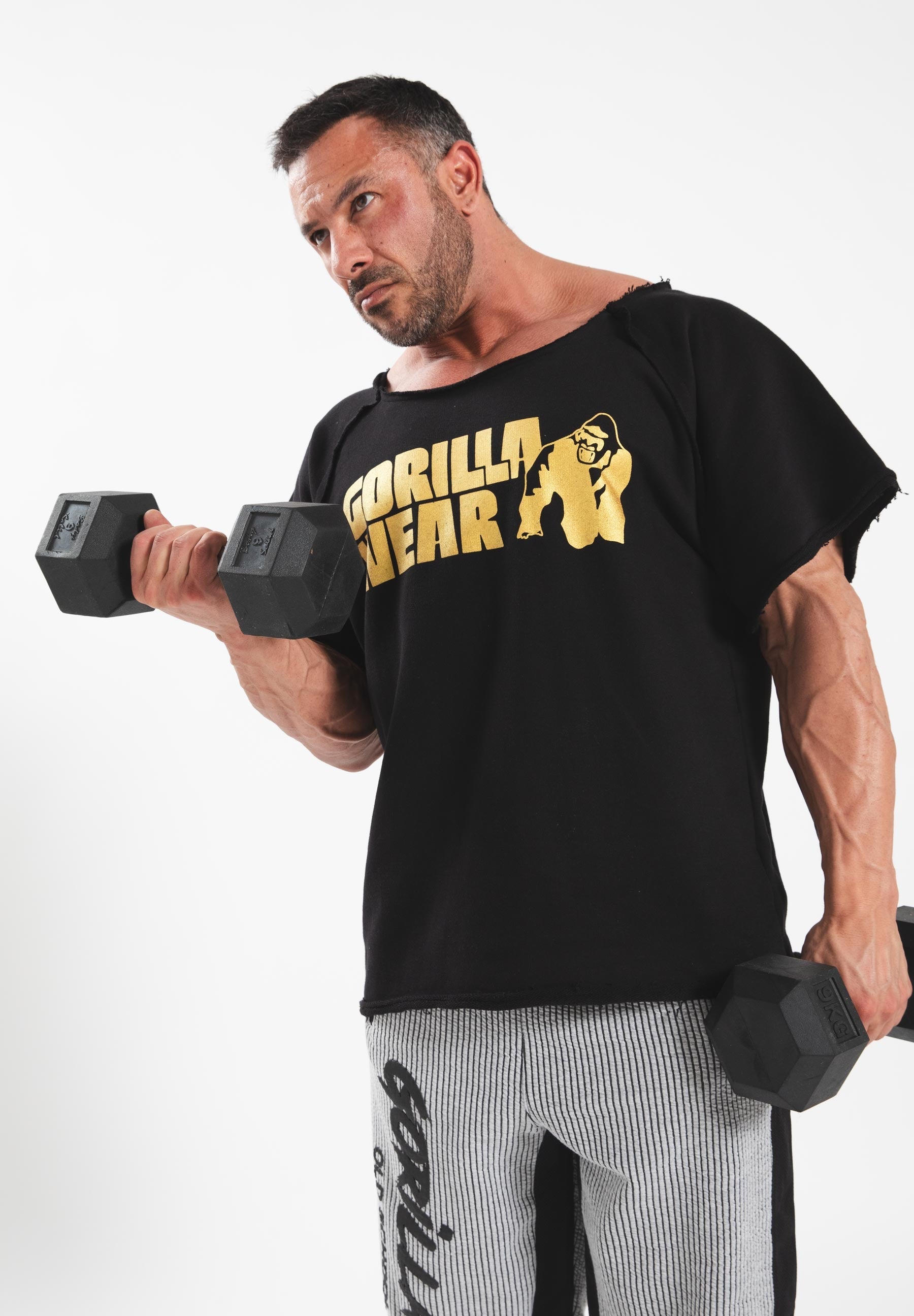 Gorilla Wear Classic Work Out Top - Zwart/Goud