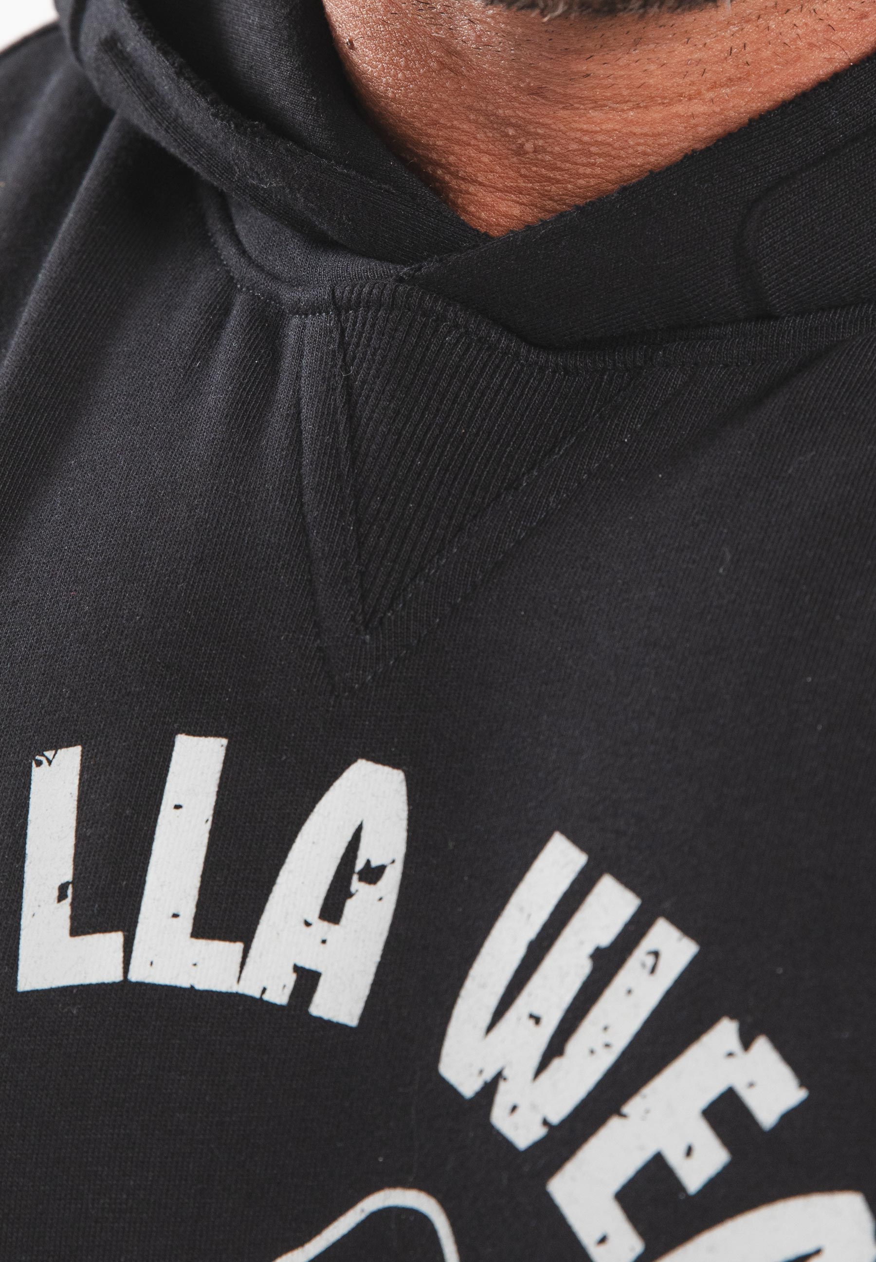 Gorilla Wear Marshall Mouwloze Hoodie - Zwart