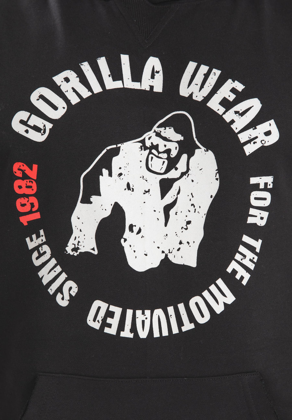 Gorilla Wear Marshall Mouwloze Hoodie - Zwart