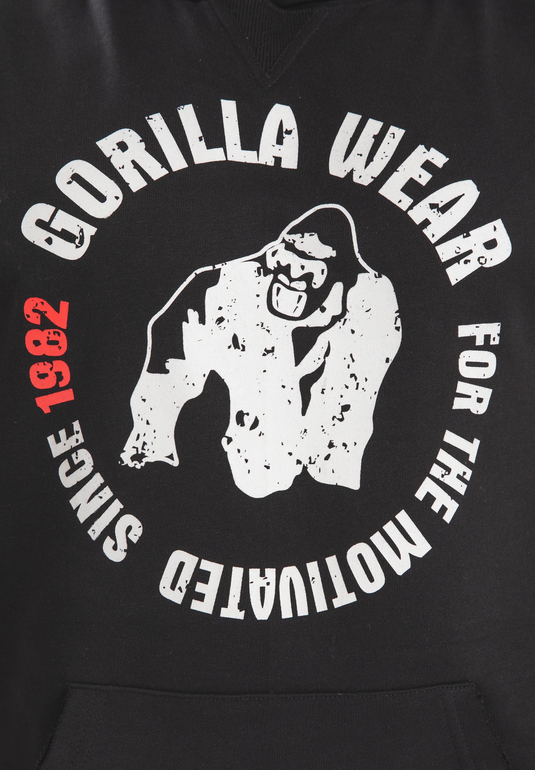 Gorilla Wear Marshall Mouwloze Hoodie - Zwart