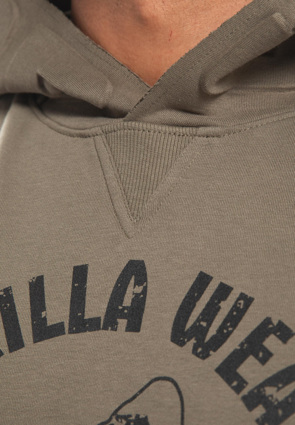 Gorilla Wear Marshall Mouwloze Hoodie - Legergroen