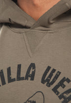 Gorilla Wear Marshall Mouwloze Hoodie - Legergroen
