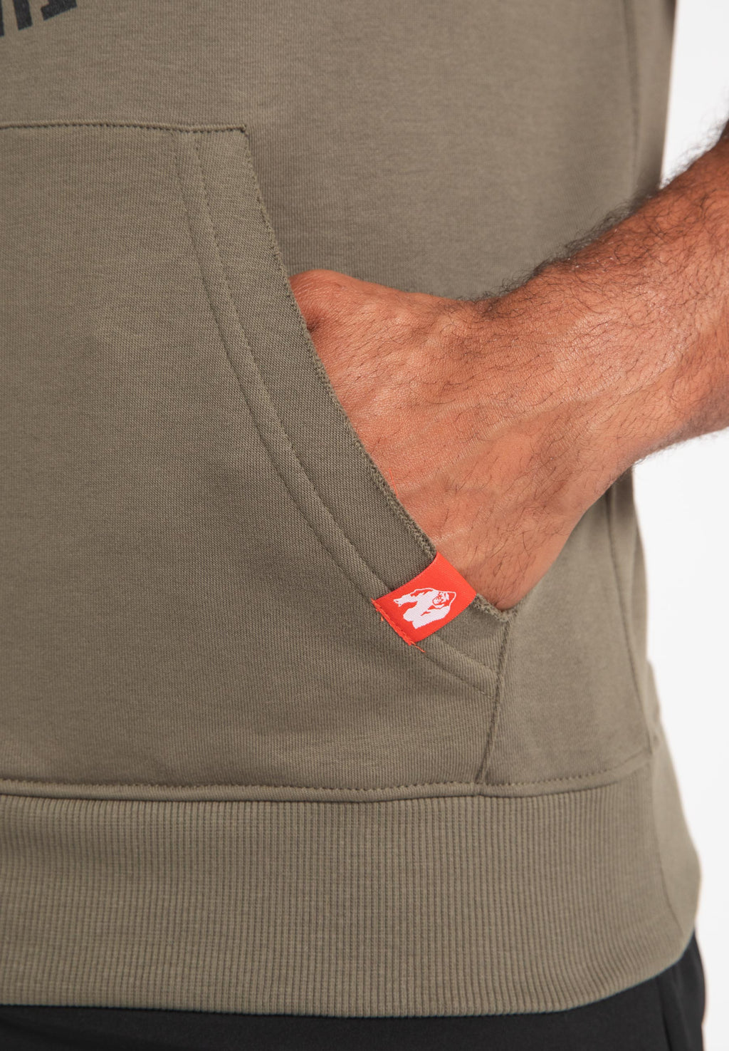Gorilla Wear Marshall Mouwloze Hoodie - Legergroen