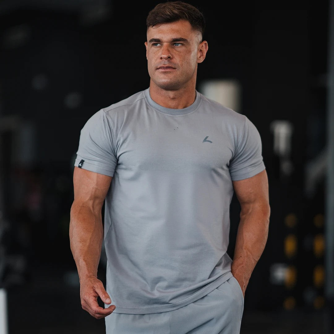 Reeva Premium Active Tee - Sport T-shirt - Licht Grijs