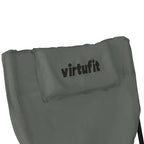 VirtuFit Opvouwbare Camping Stoel met Voetsteun - Strandstoel - Grijs - Tweedekans