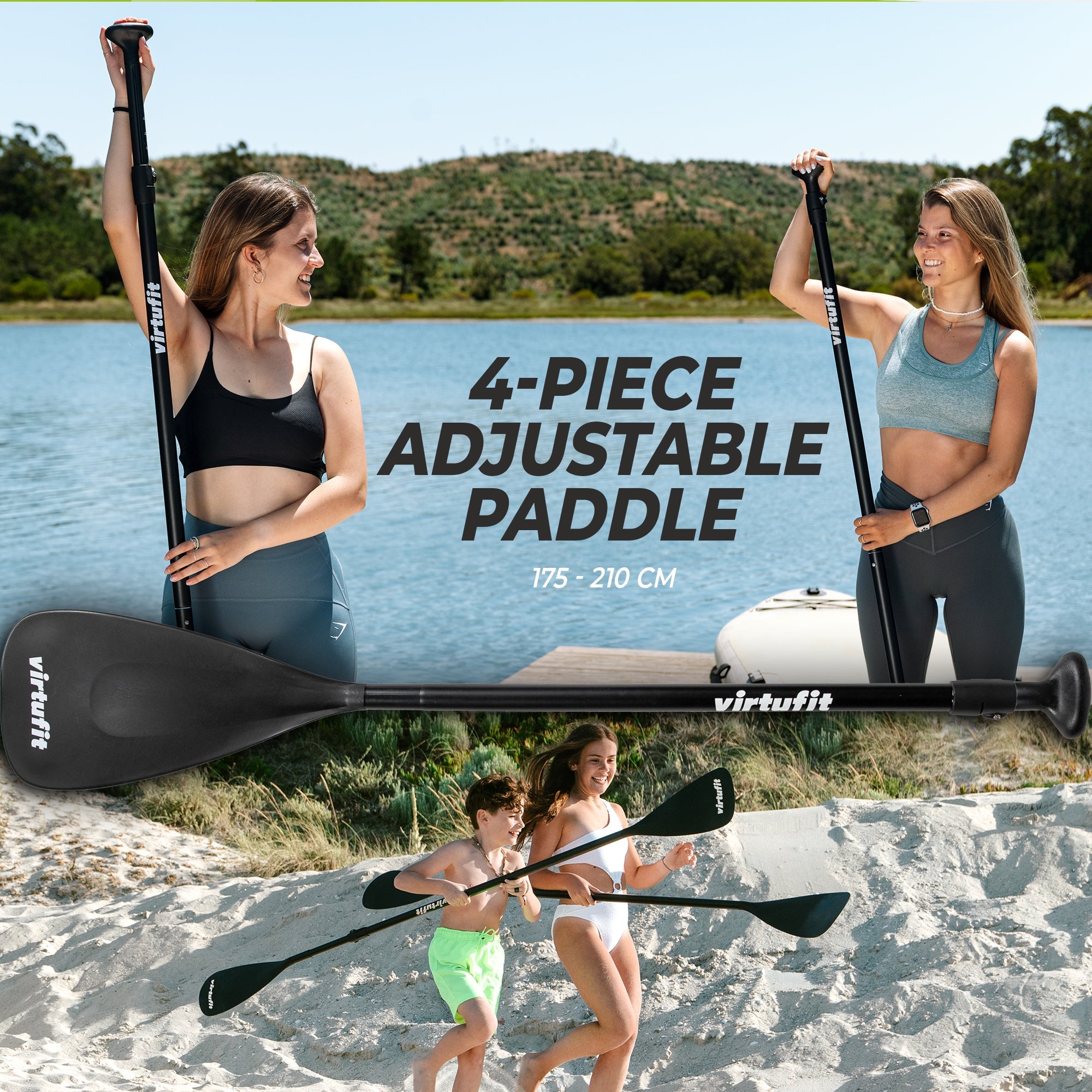 VirtuFit Supboard Cruiser 305 - Sand Beige - Met Kajak zitje, accessoires en draagtas - Tweedekans