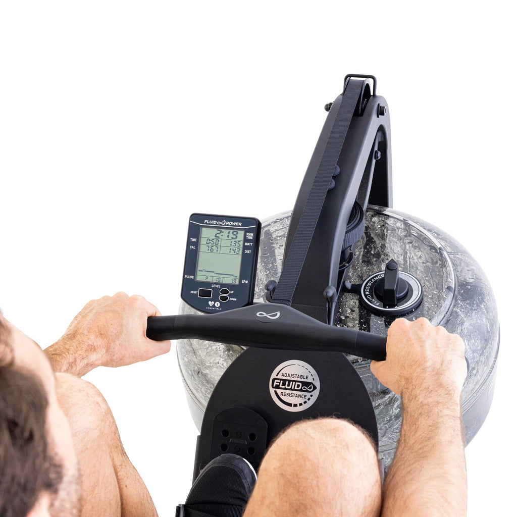 Fluid Rower Neon Pro XL Roeitrainer - Mat Zwart