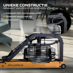 Fluid Rower Apollo Plus Roeitrainer - Licht Eiken