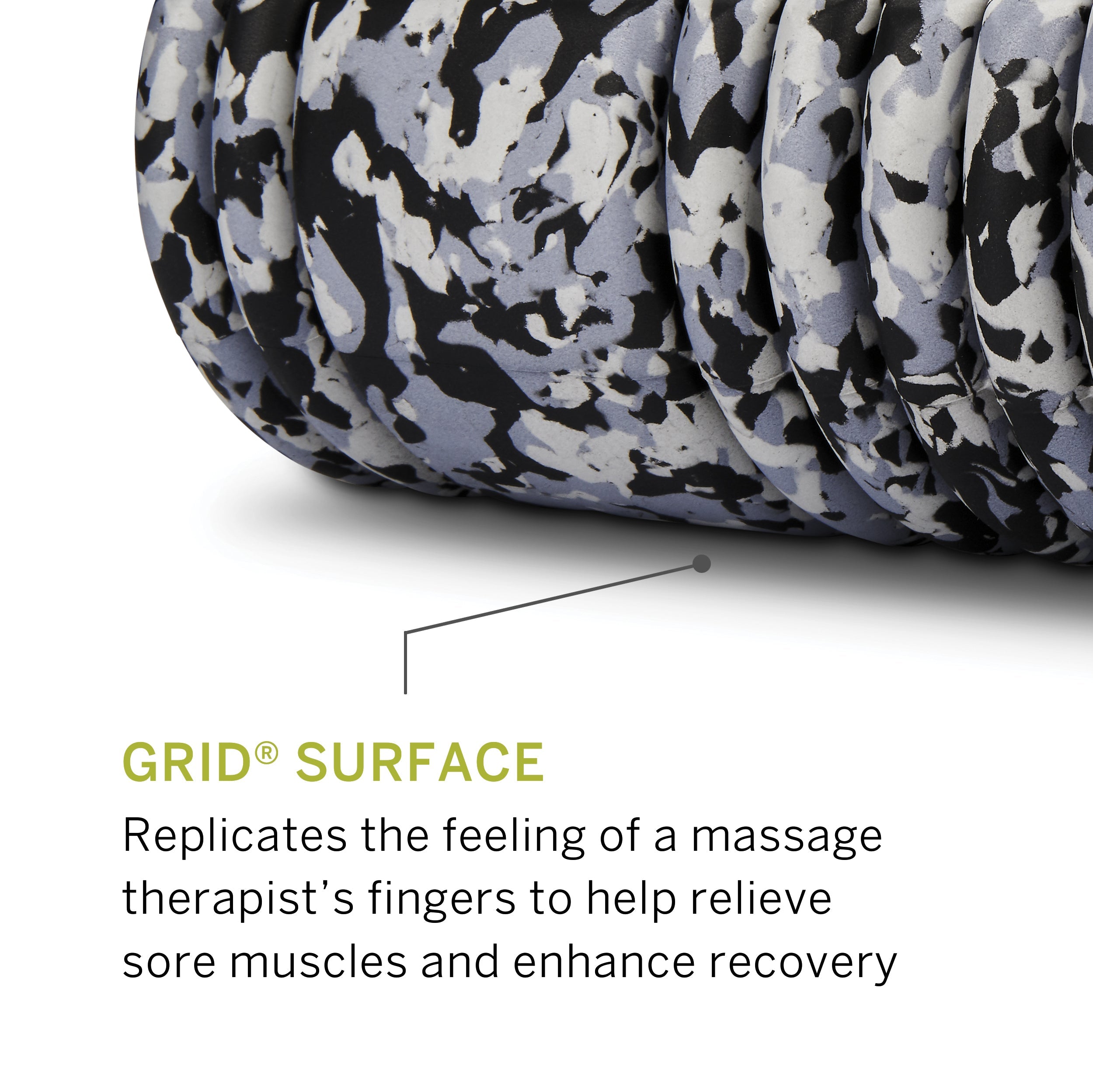 Triggerpoint Foam Roller The Grid 1.0 - Grijs Camo