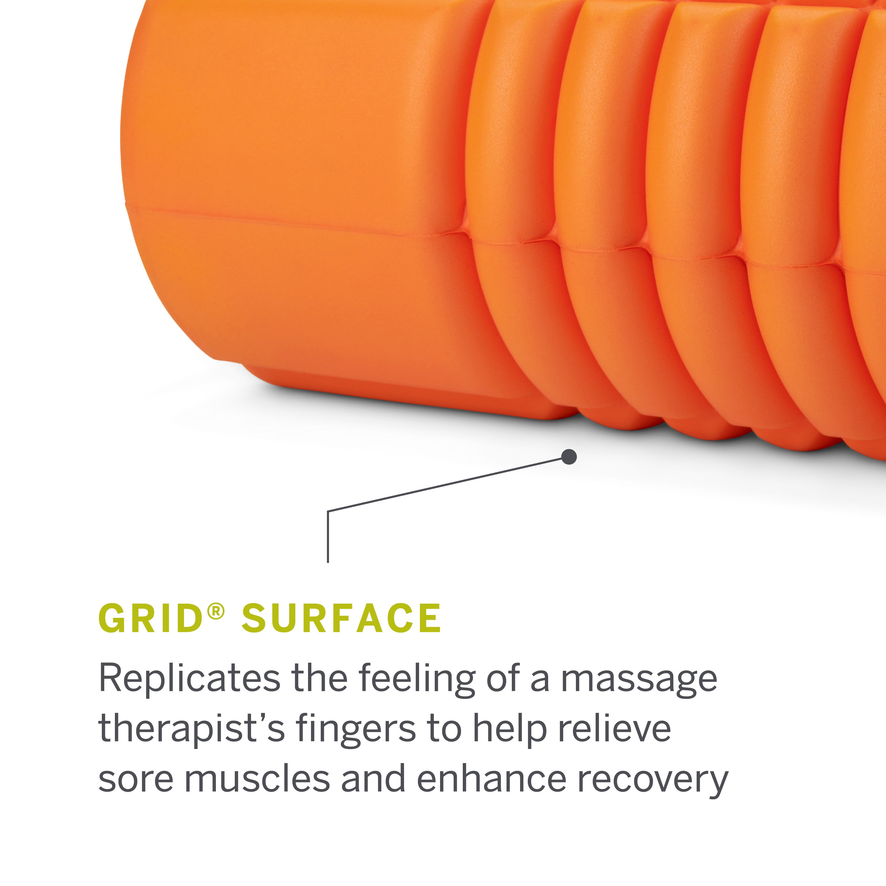 Triggerpoint Foam Roller Grid Travel - Oranje/Zwart