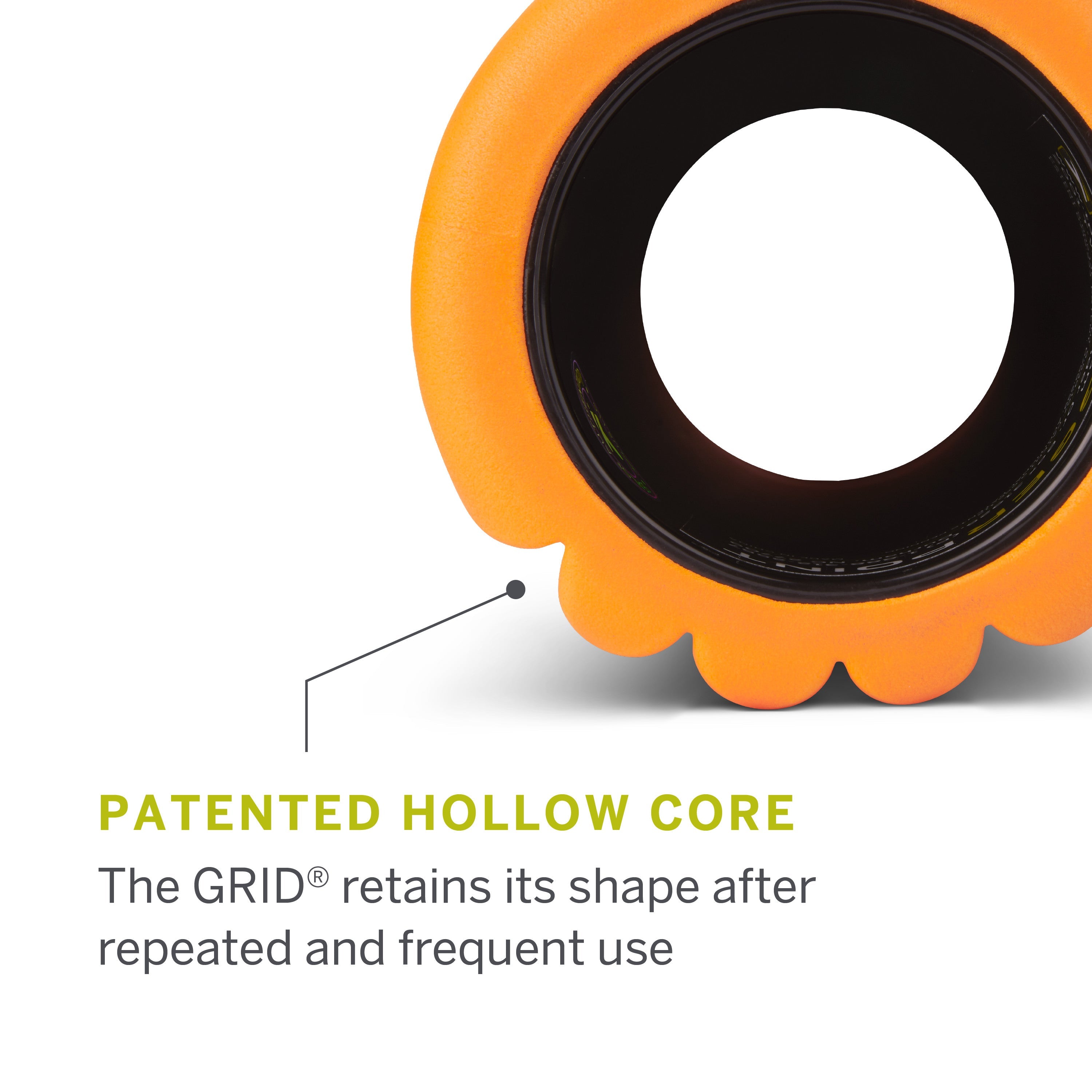 Triggerpoint Foam Roller Grid Travel - Oranje/Zwart