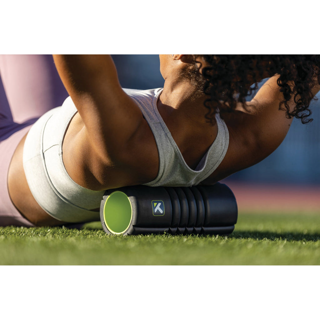 Triggerpoint Foam Roller Grid Travel - Zwart/Lime