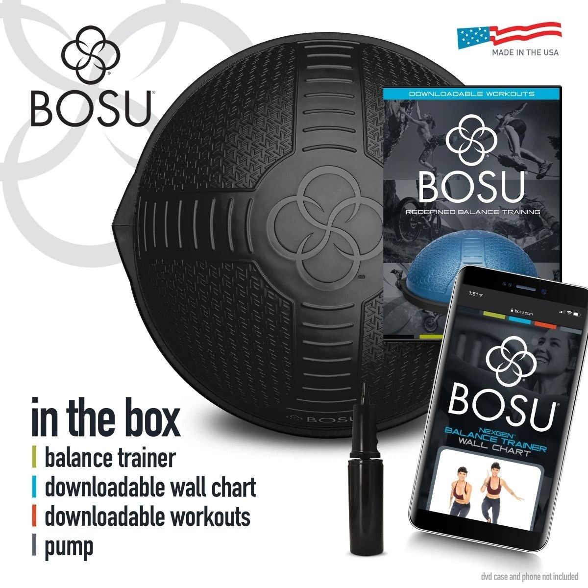 Bosu Nexgen Home Balance Trainer - Zwart