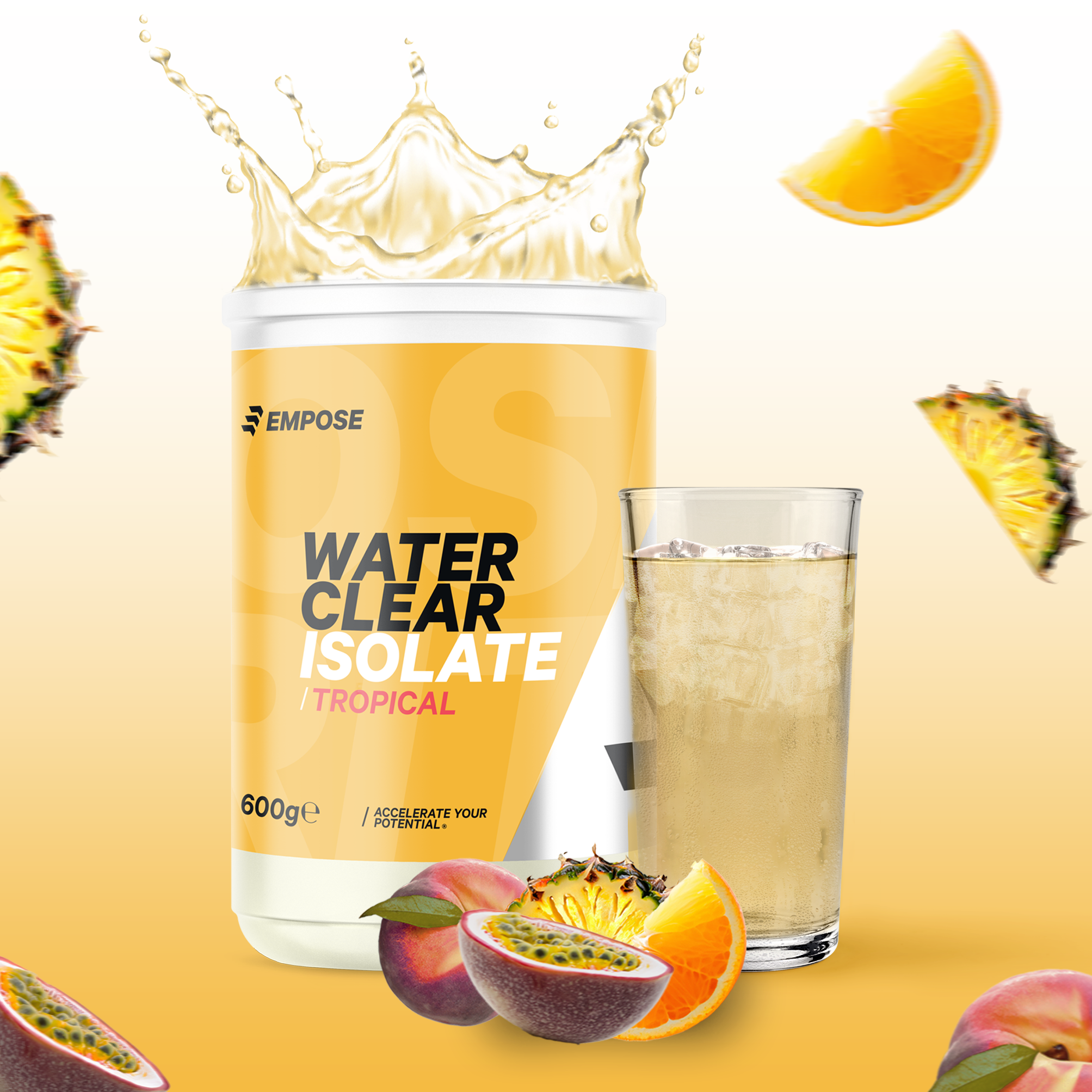 Empose Nutrition Water Clear Isolate - Proteine Ranja - Eiwit Poeder - 600 gr - Tropical