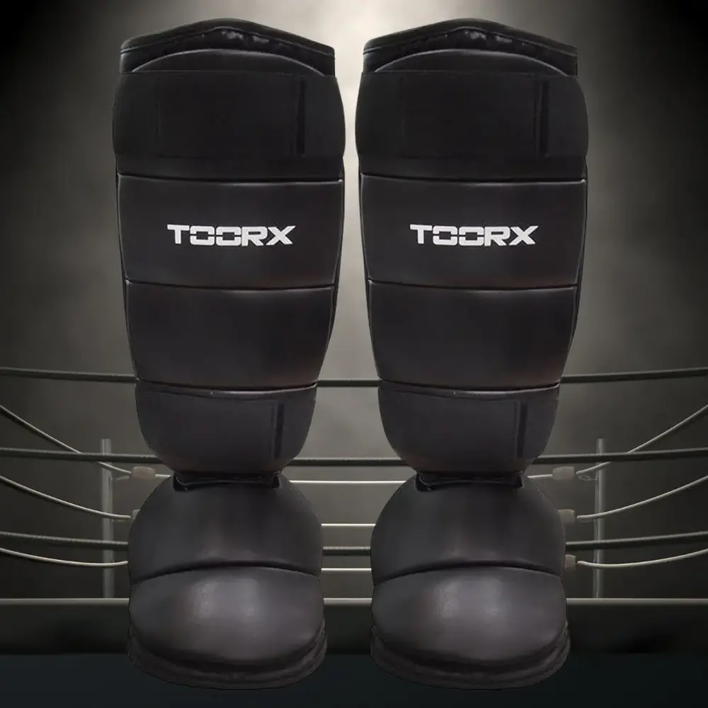 Toorx Fitness Scheenbeschermer PU - met voetbeschermer - L/XL