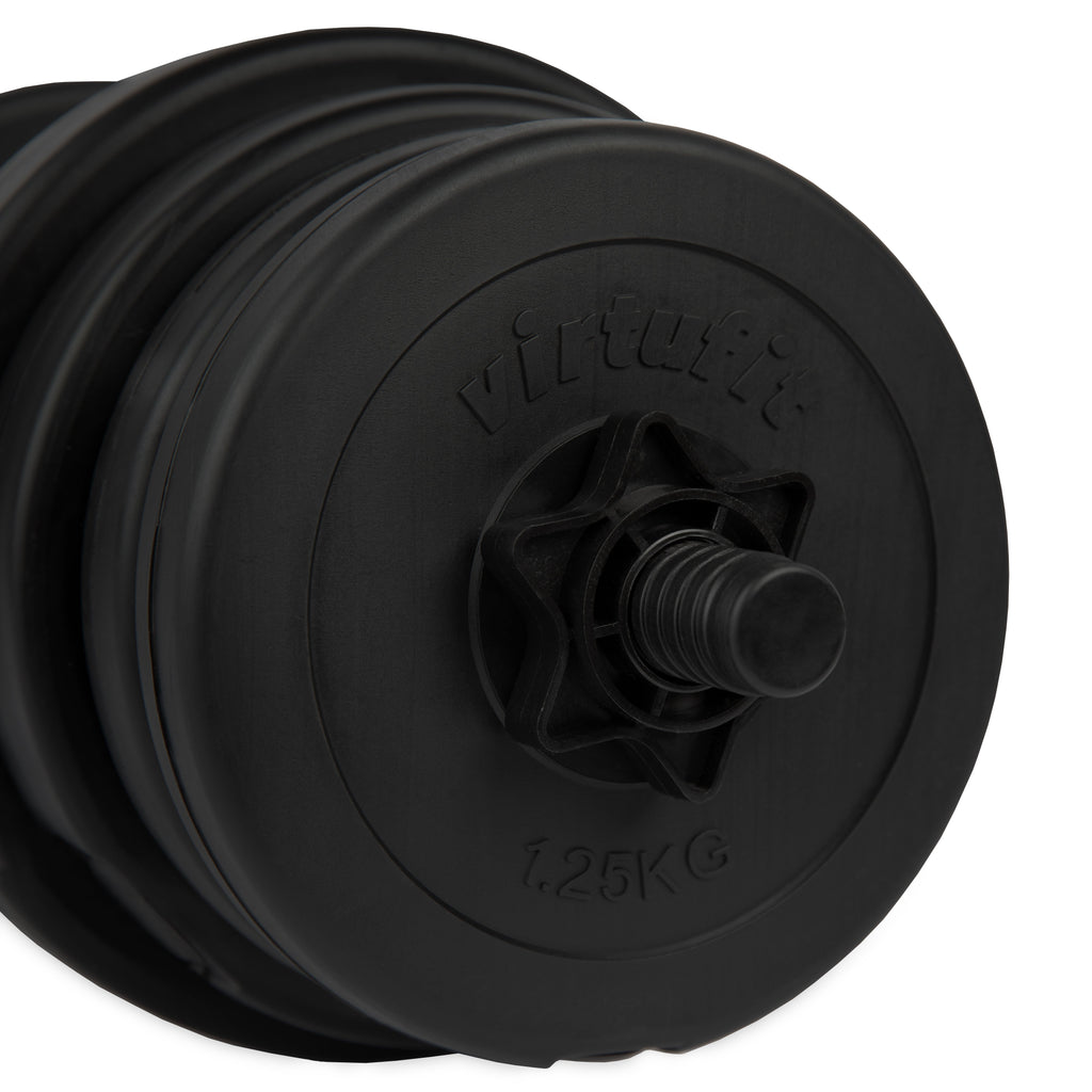 VirtuFit Verstelbare Dumbbellset - 2 in 1 Set - 30 kg - Vinyl