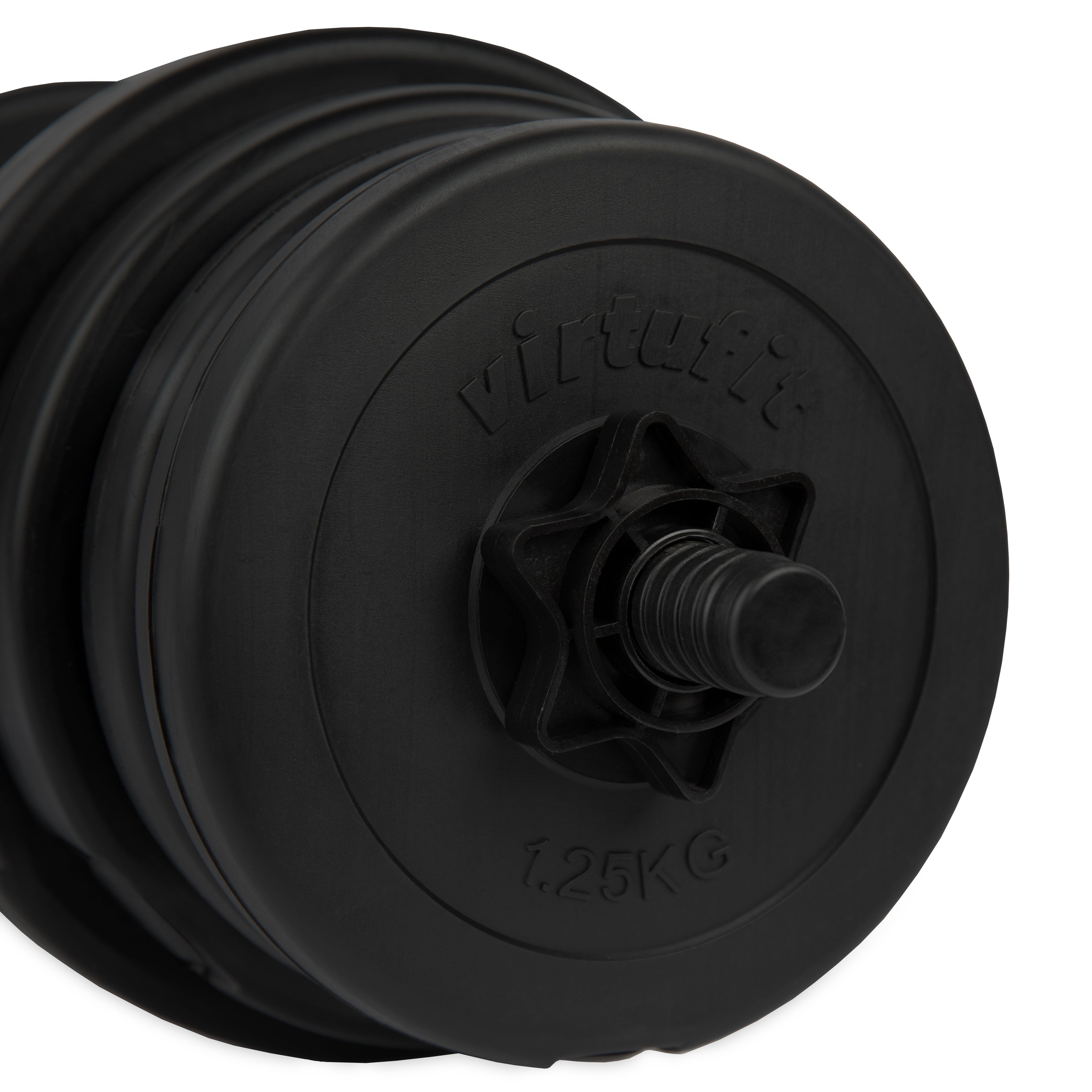 VirtuFit Verstelbare Dumbbellset - 2 in 1 Set - 30 kg - Vinyl