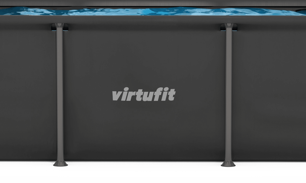VirtuFit Rechthoekig Zwembad - 260 x 180 cm - Inclusief Filterpomp - Tweedekans - In gebruik