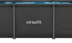 VirtuFit Rechthoekig Zwembad - 260 x 180 cm - Inclusief Filterpomp - Tweedekans - In gebruik