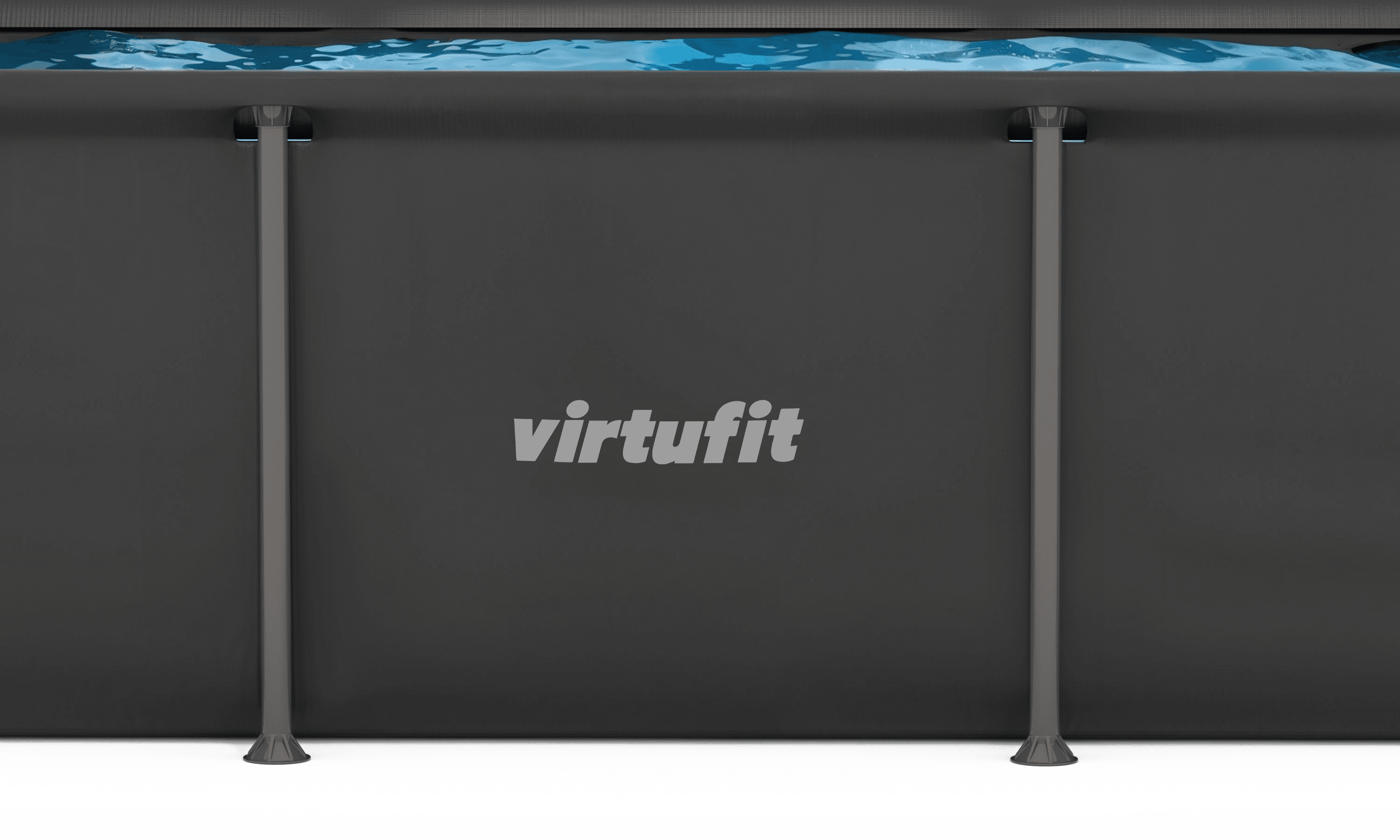 VirtuFit Rechthoekig Zwembad - 260 x 180 cm - Inclusief Filterpomp - Tweedekans - In gebruik