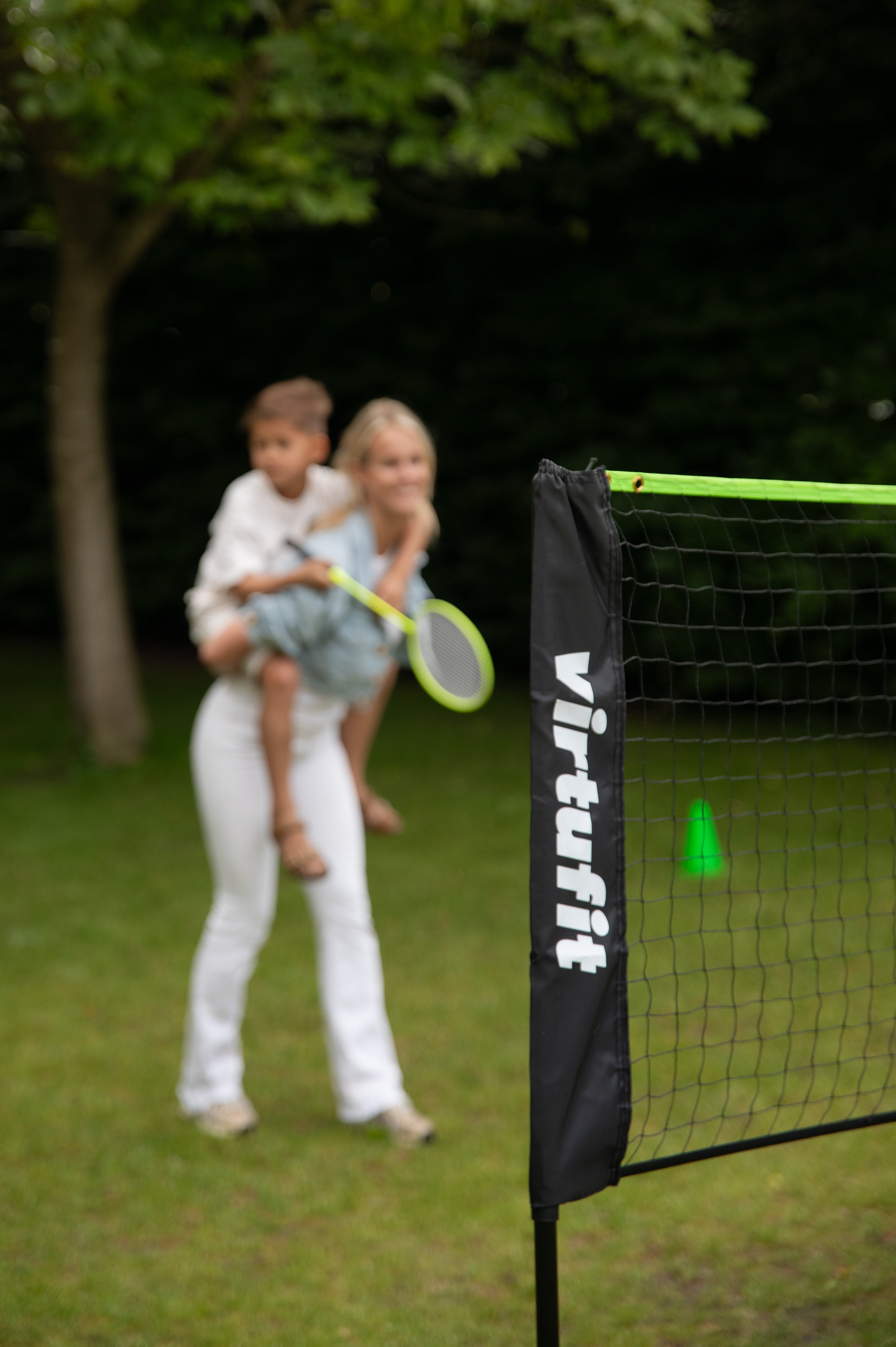 VirtuFit Badminton- en Tennisnet - 310 cm - Inclusief draagtas