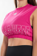 Gorilla Wear Albion Oversized Crop Top - Roze