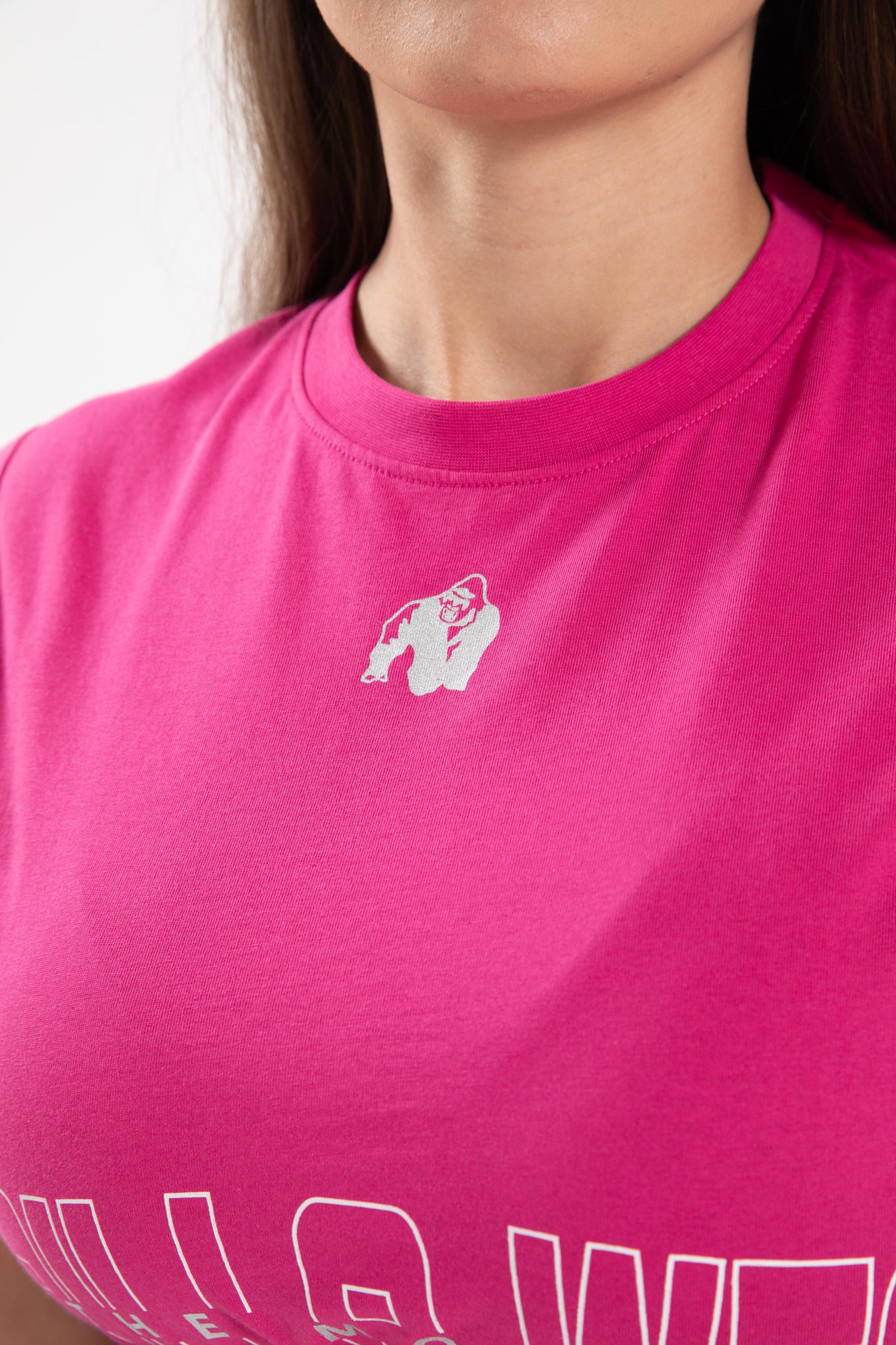 Gorilla Wear Albion Oversized Crop Top - Roze