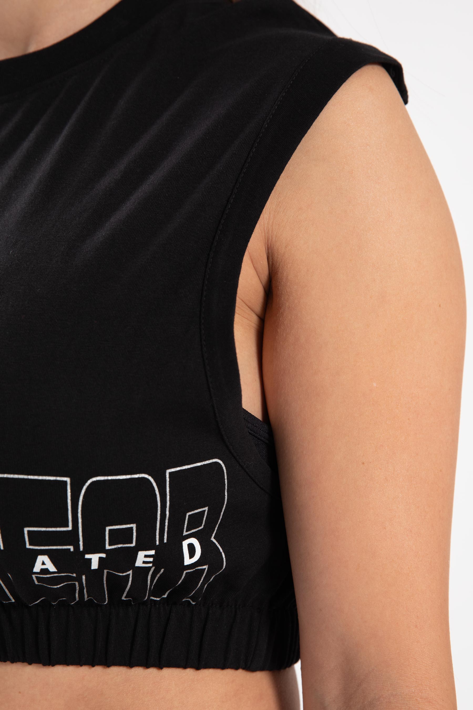 Gorilla Wear Albion Oversized Crop Top - Zwart