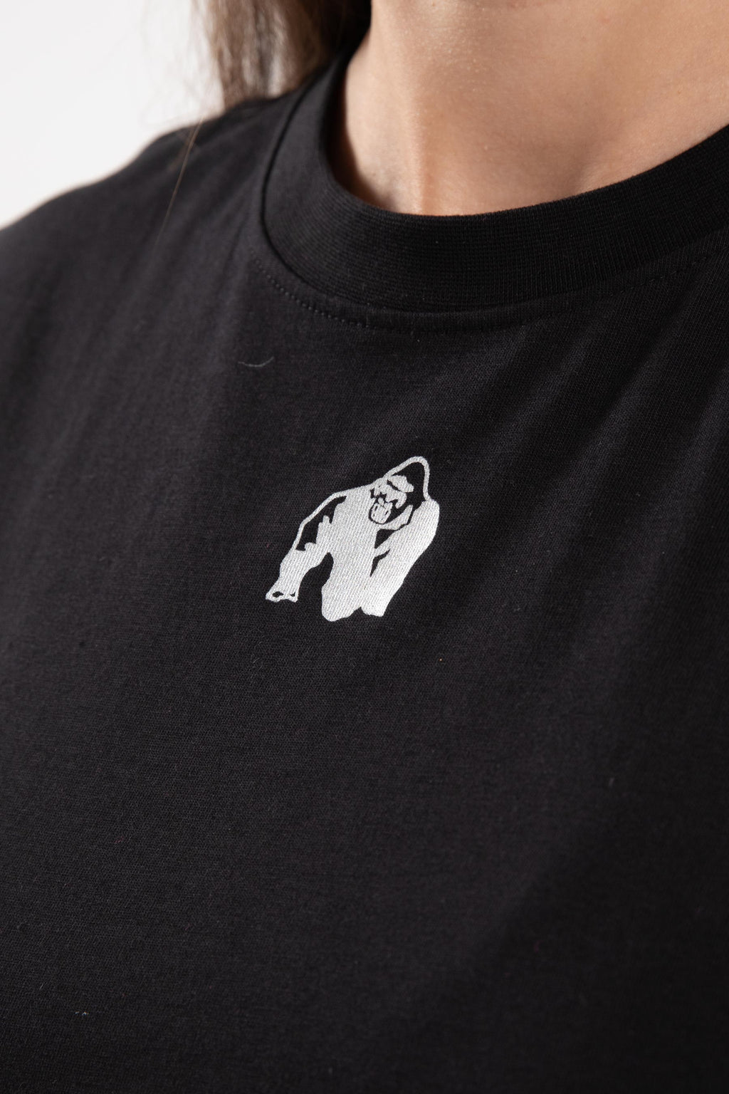 Gorilla Wear Albion Oversized Crop Top - Zwart