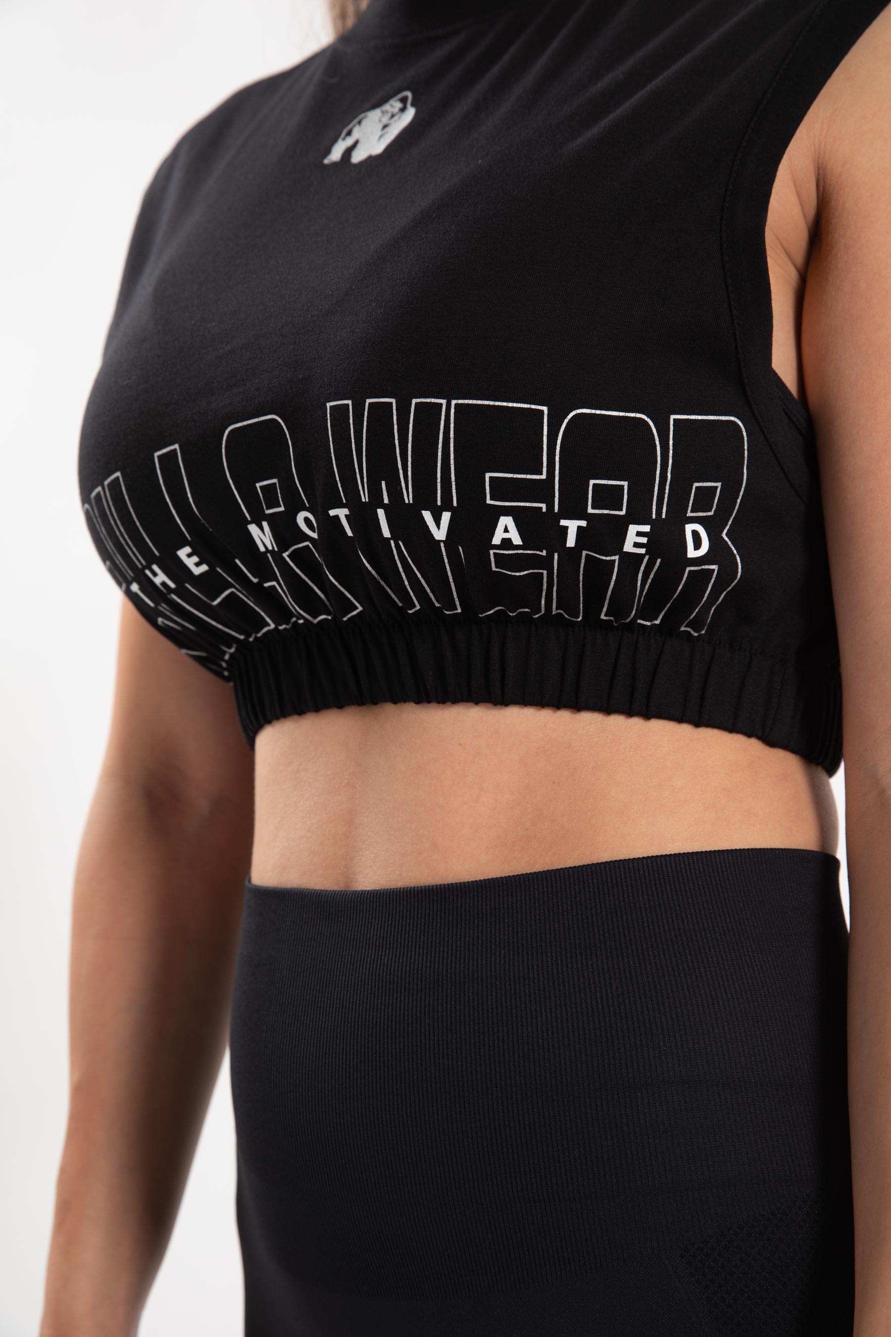 Gorilla Wear Albion Oversized Crop Top - Zwart