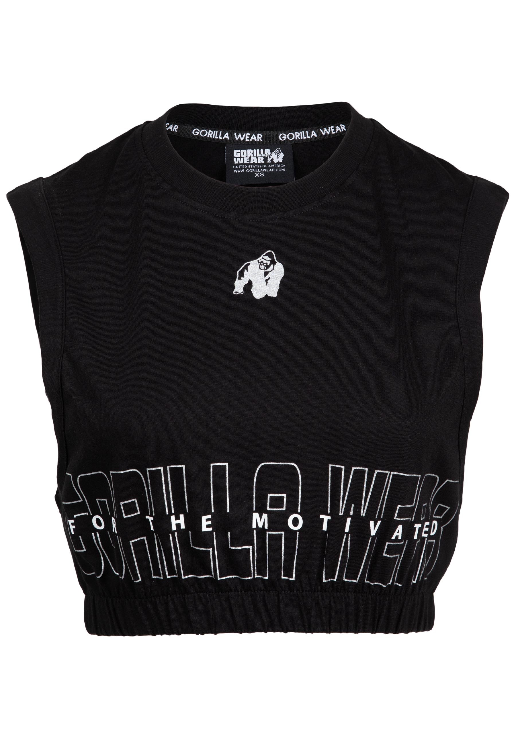 Gorilla Wear Albion Oversized Crop Top - Zwart