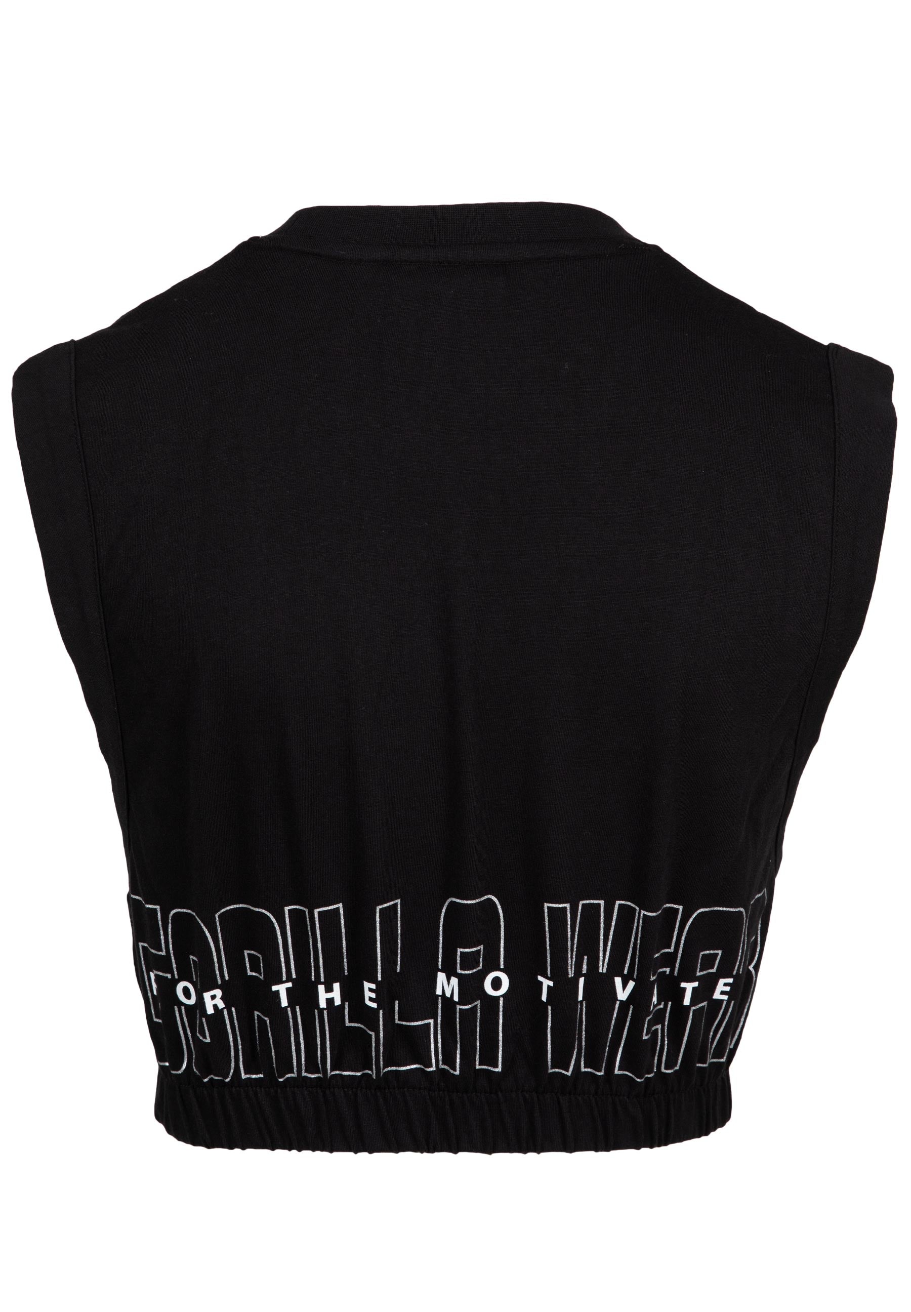 Gorilla Wear Albion Oversized Crop Top - Zwart